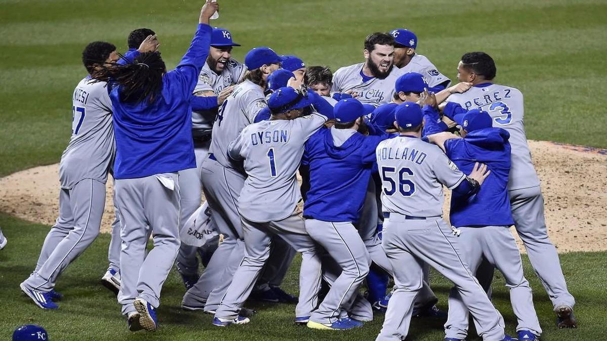 The last Major League Baseball playoff game ended with the Kansas City Royals winning the World Series.