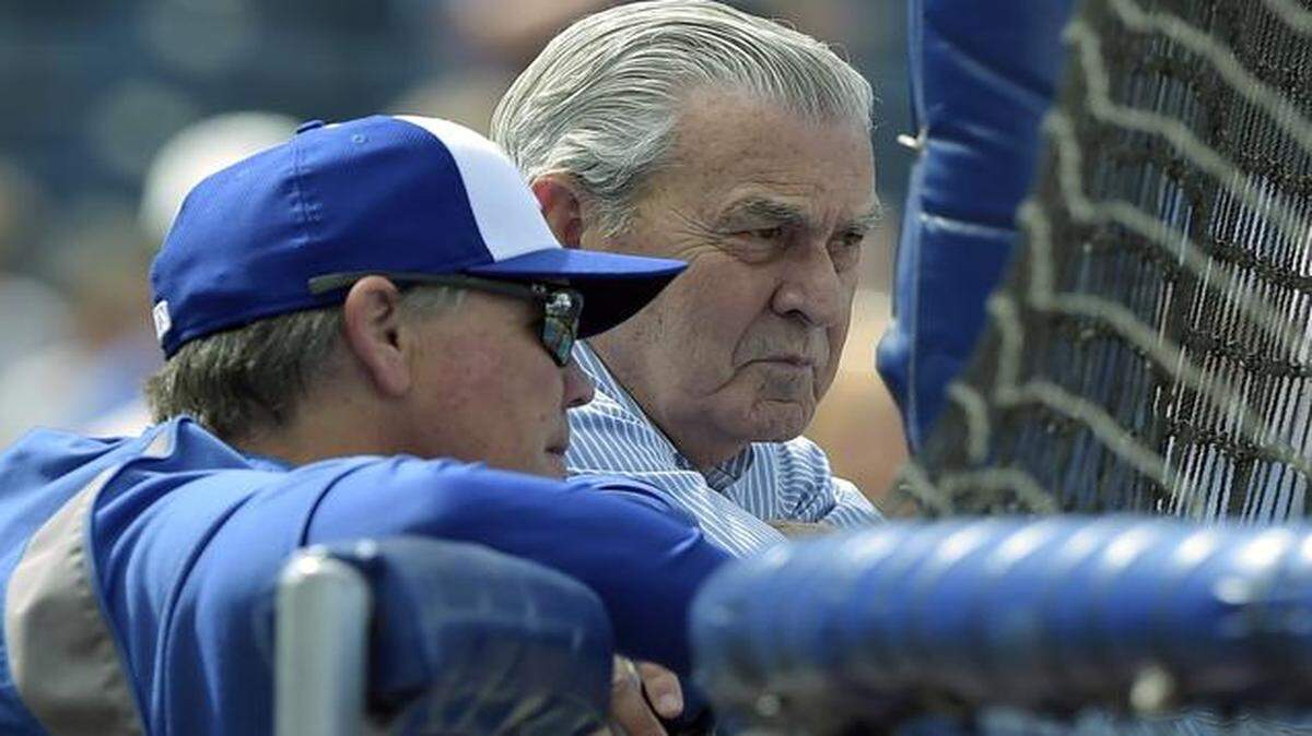
Kansas City Royals owner David Glass watched batting practice with manager Ned Yost before a game in June. If David Glass made you the Royals general manager for a day, what would you do?
