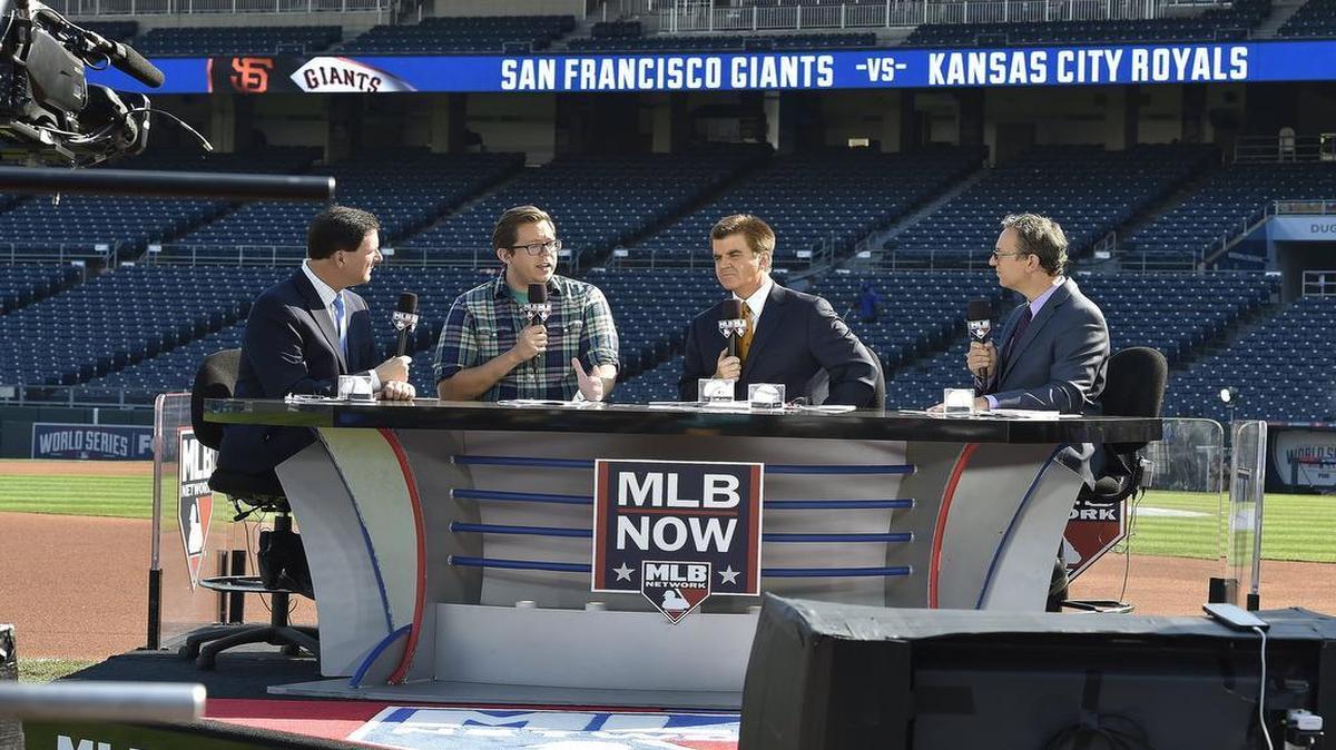Kansas City Star reporter Andy McCullough took part in a MLB Network show at Kauffman Stadium to discuss the Royals-Giants World Series in 2014. A season later, McCullough was chronicling the Royals’ first World Series championship in 30 years.