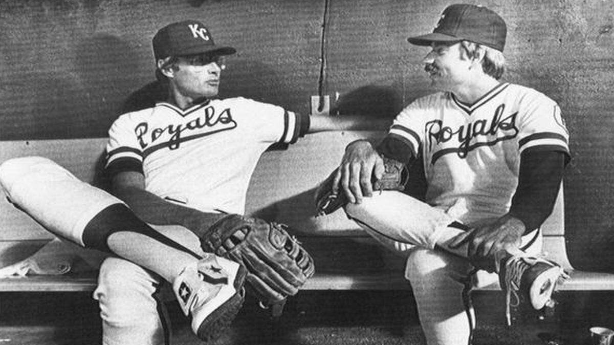 
Pitchers Paul Splittorff (left) and Dan Quisenberry spent a combined 25 years with Royals.
