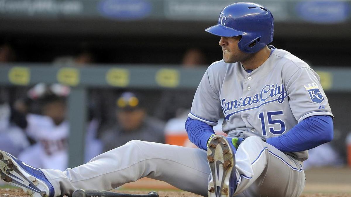 
Outfielder Alex Rios has yet to begin strengthening exercises to test the broken bone in his left hand, which he broke when it was hit by a pitch April 13, but manager Ned Yost expects Rios to begin that process later this week.
