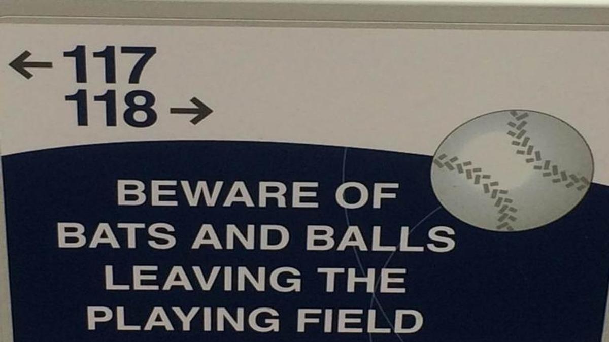 There are warnings for fans at stadiums regarding foul balls and loose bats, but the MLB is recommending clubs take the further step of adding netting between dugouts.
