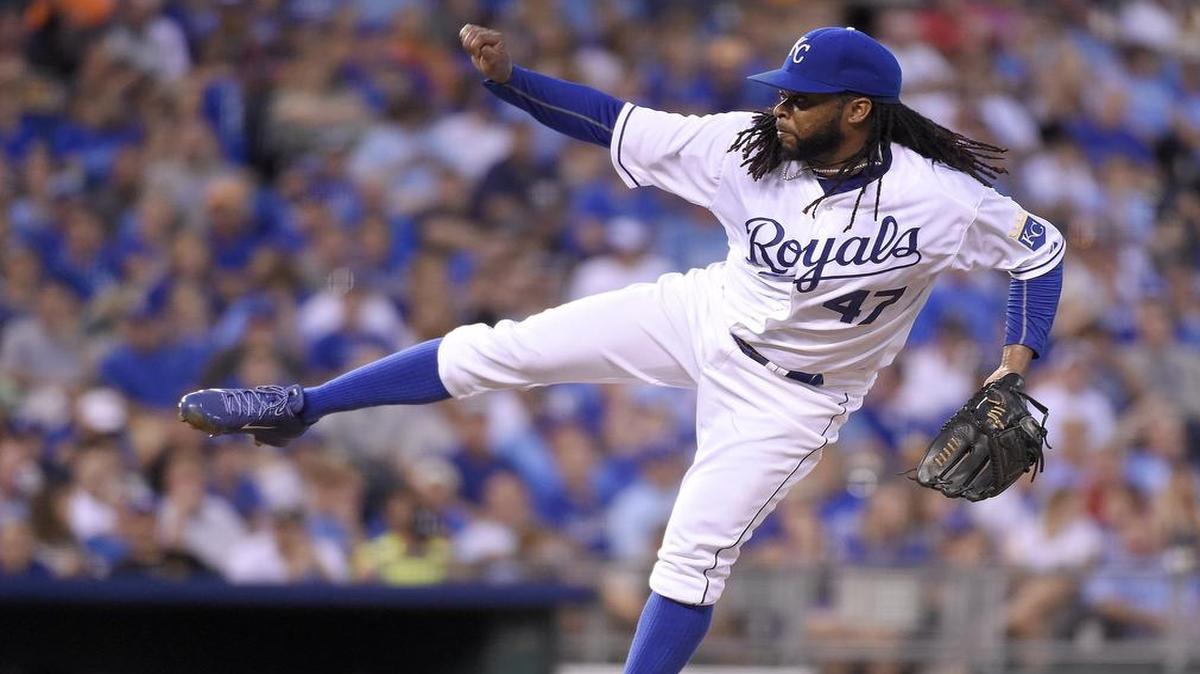 
Kansas City Royals starting pitcher Johnny Cueto.
