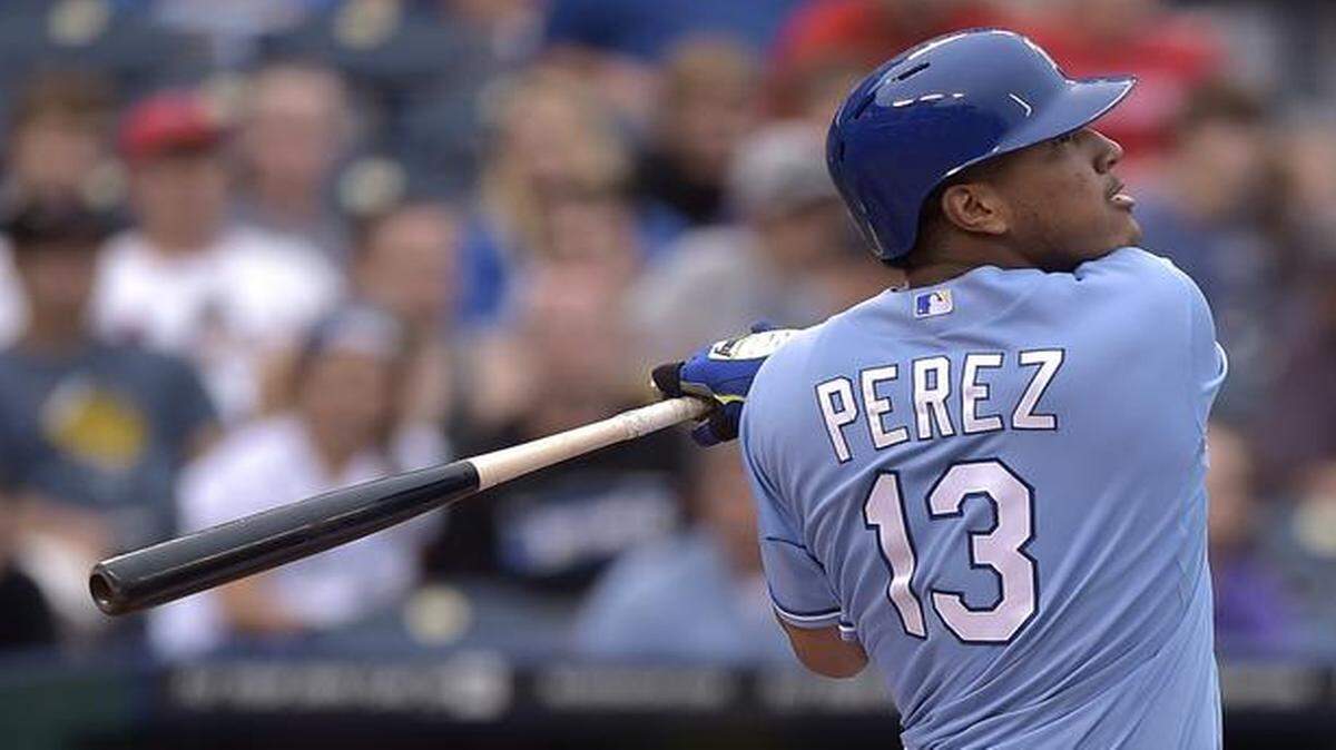 
Royals catcher Salvador Perez 
