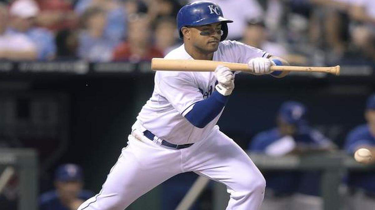 
Christian Colon got down a bunt during a game on Sept. 2.
