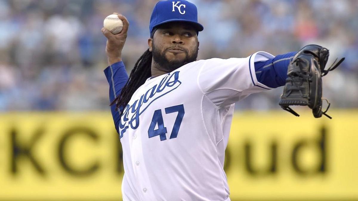 
Kansas City Royals starting pitcher Johnny Cueto.
