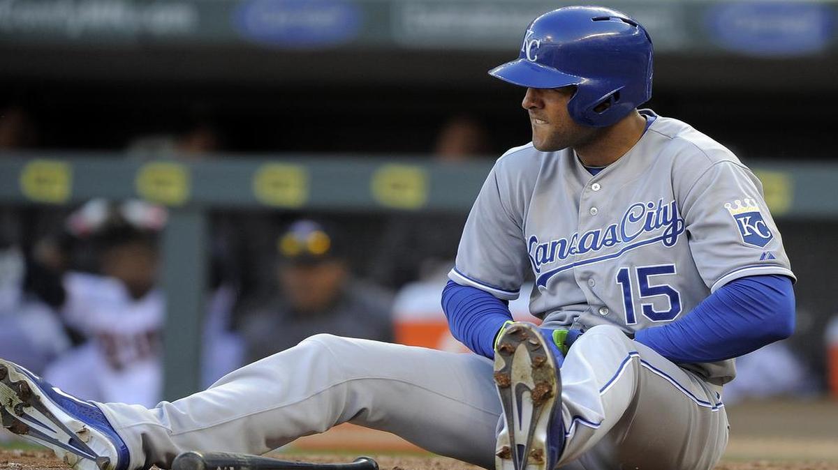 
Alex Rios suffered a broken bone in his left hand when he was hit by a pitch from Minnesota Twins pitcher J.R. Graham on April 13.

