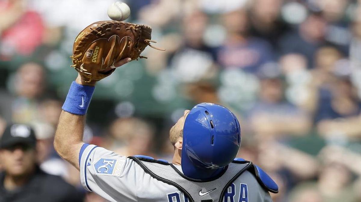 
Kansas City Royals catcher Drew Butera
