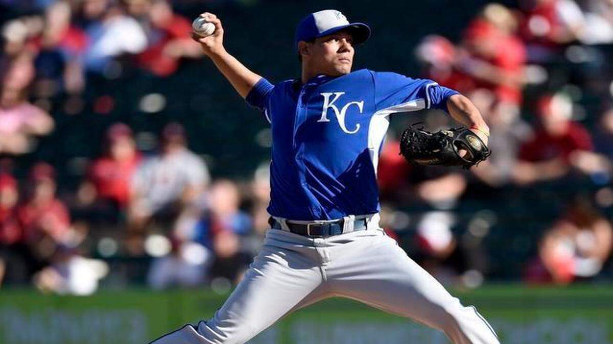 
The Royals got a look at another tempting candidate for their pitching staff when 31-year-old rookie Yohan Pino closed Sunday’s 6-4 win over the Los Angeles Angels with a perfect ninth inning.
