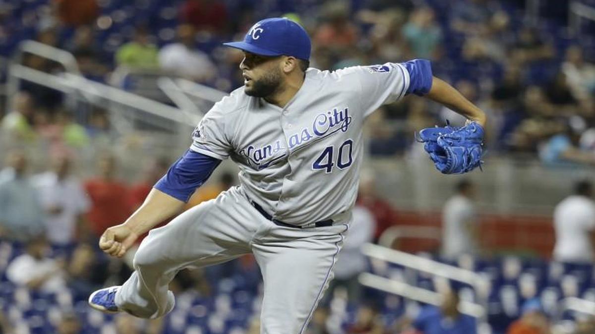 Kansas City Royals relief pitcher Kelvin Herrera.