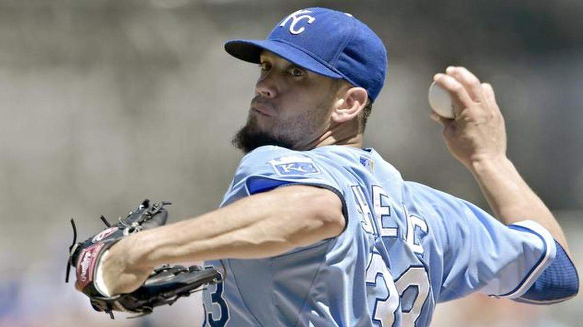 
Kansas City Royals starting pitcher James Shields.
