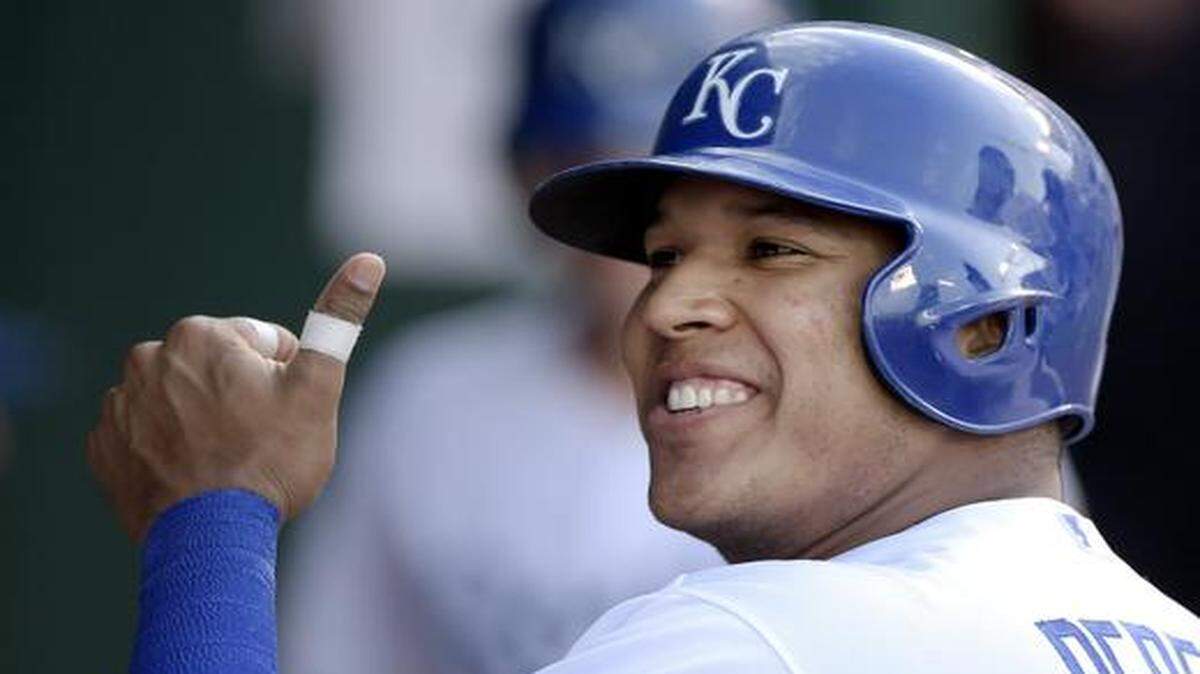 
Royals catcher Salvador Perez was the designated hitter against the Athletics in Saturday’s game in Oakland.
