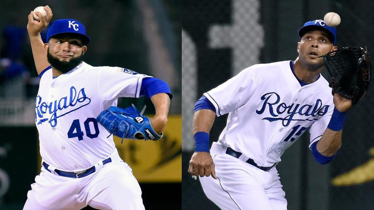 
Reliever Kelvin Herrera (left) and outfielder Alex Rios could return next week.
