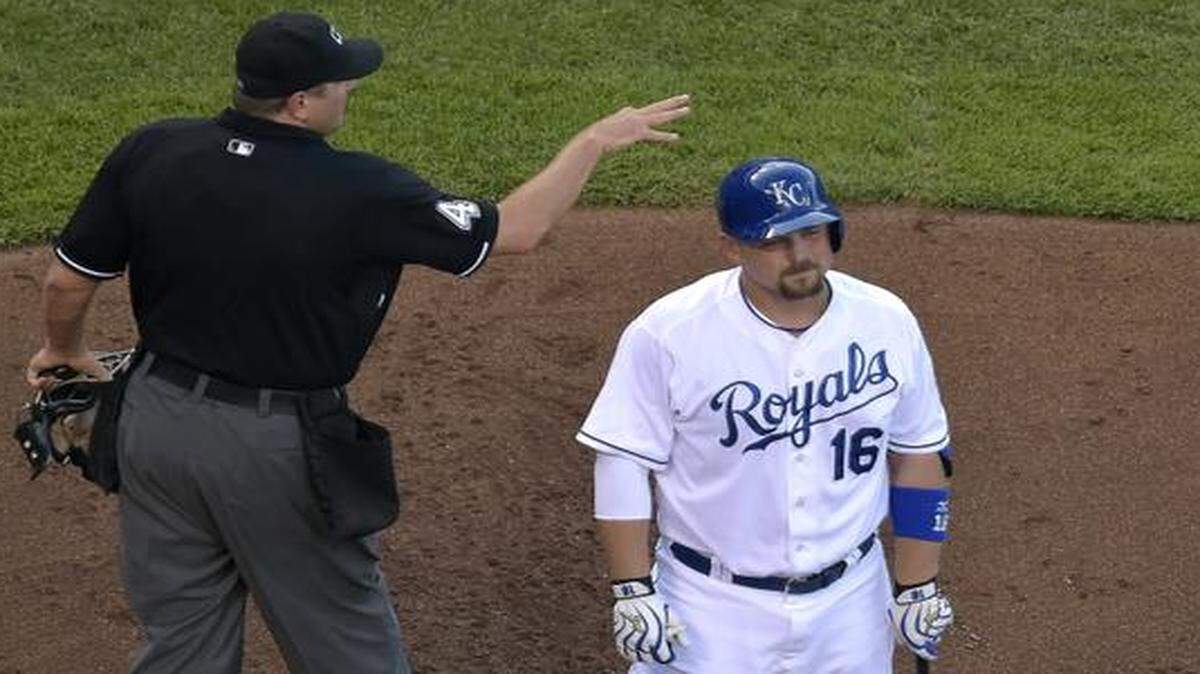 
Royals designated hitter Billy Butler struck out to end the first inning during a game against the Detroit Tigers on July 11 at Kauffman Stadium.
