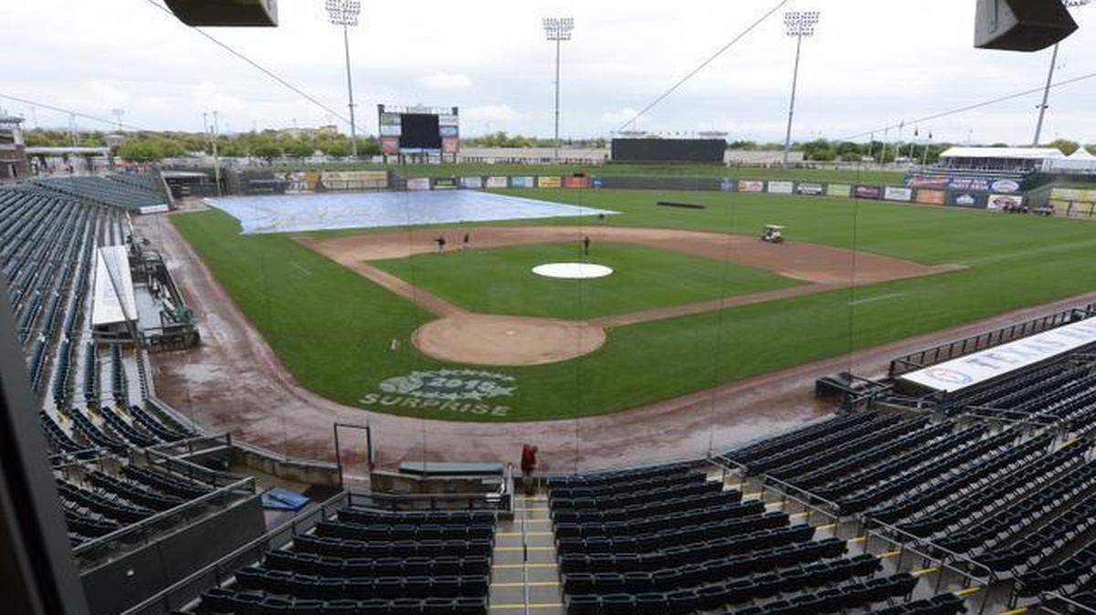 
Rain complicated the Royals’ plans on Thursday in Surprise, Ariz.
