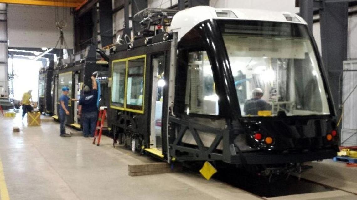 
Kansas City’s streetcars are being built in Elmira, N.Y. 
