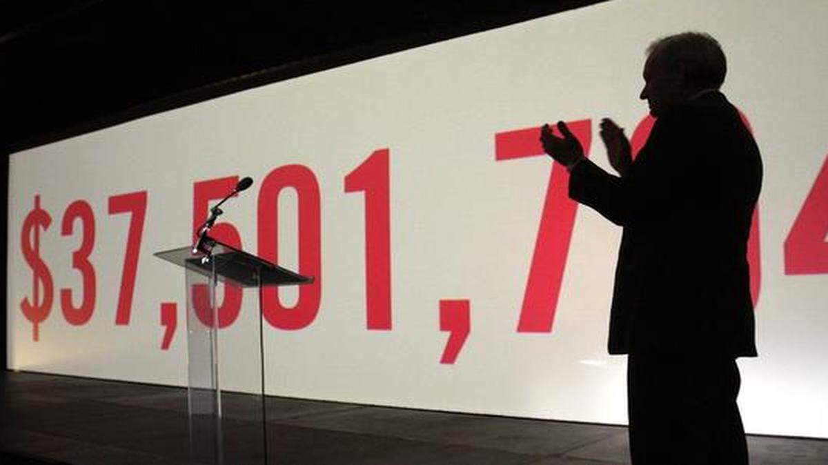 
The United Way of Greater Kansas City has its kickoff luncheon today at Arrowhead Stadium. Last year’s campaign brought in $37.5 million shown in the photograph. The goal this year is to top that amount to help area neighbors in need.

