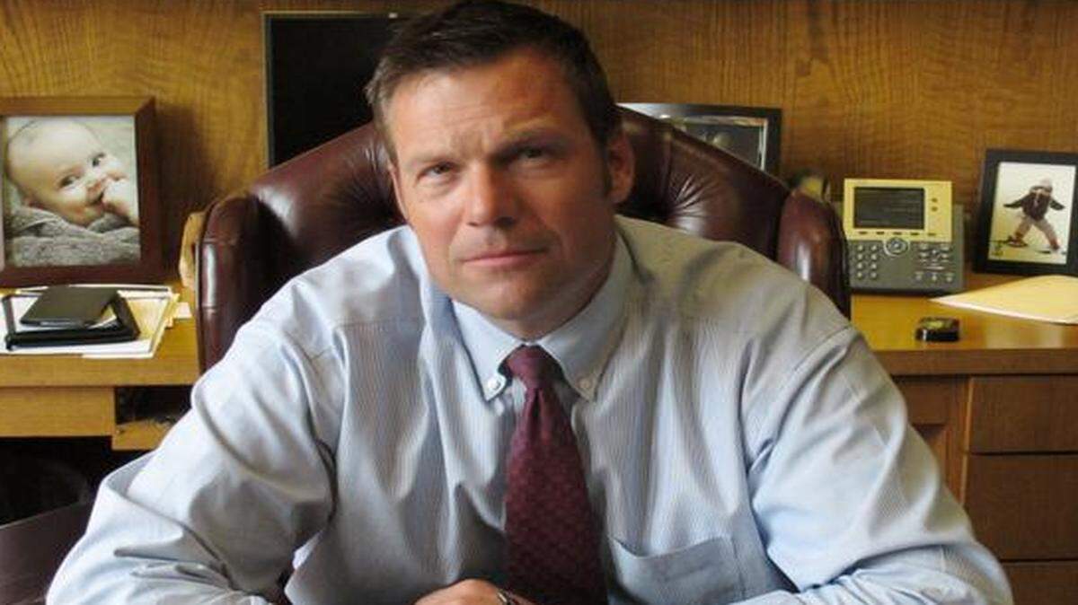 
Kansas Secretary of State Kris Kobach pushed for one of the nation’s most repressive voter access laws.
