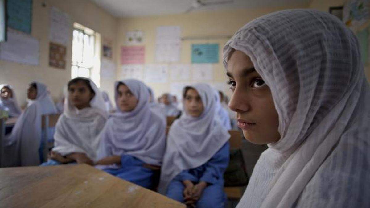 
Pakistani students attend school in the conservative hometown of Nobel laureate Malala Yousafzai.
