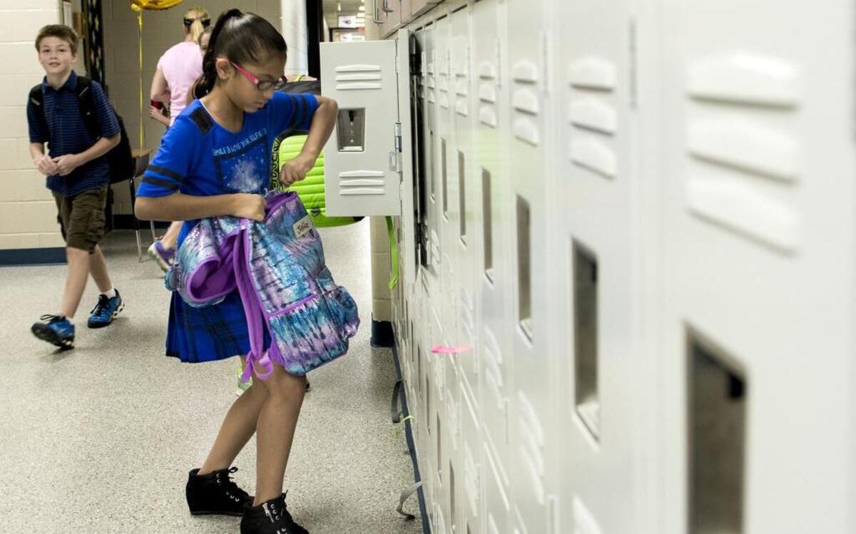 
Students are back into the routine at Cedar Creek Elementary School in Olathe, Kansas, but turmoil over education funding continues.
