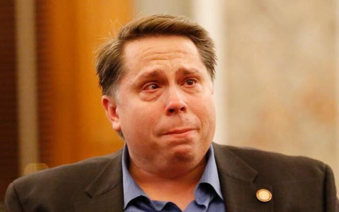 
Kansas Rep. John Whitmer, a Wichita Republican, fought back tears early Friday morning as he voted for the largest tax increase in state history.
