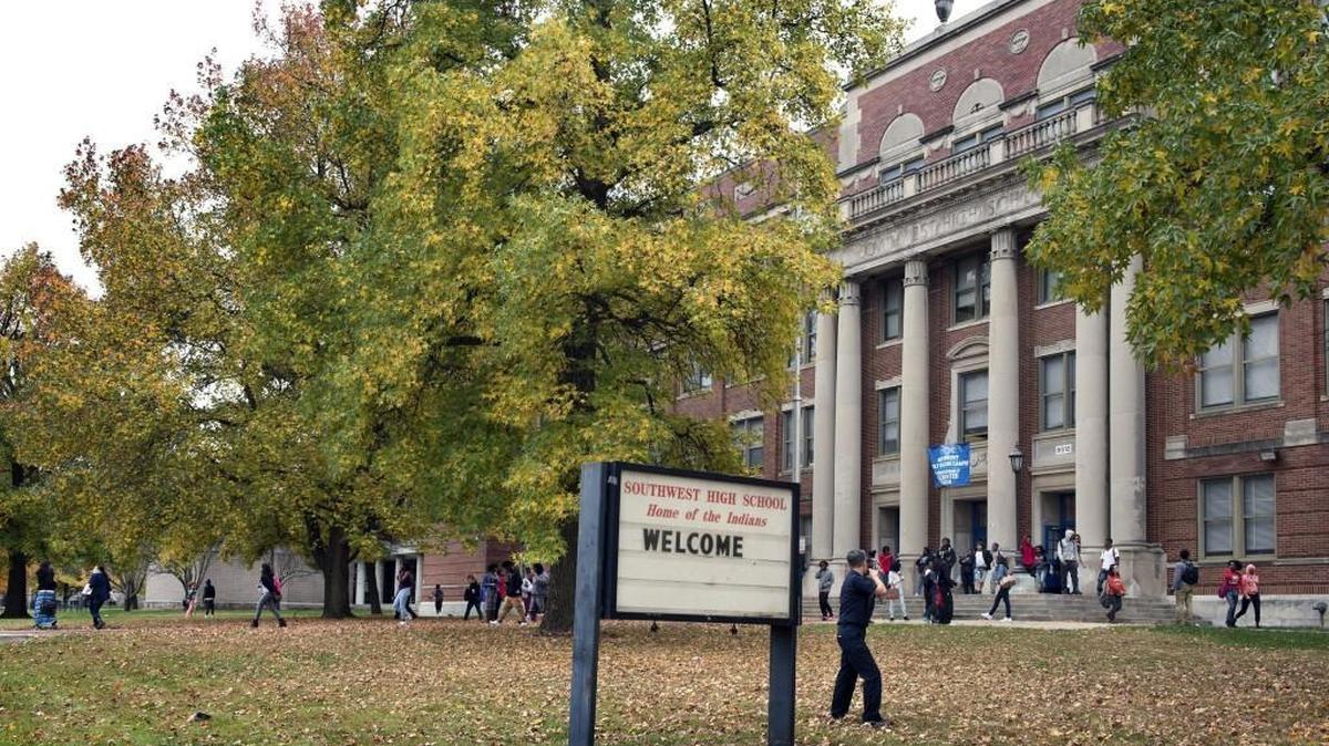 Southwest Early College Campus at 6512 Wornall Road is among three schools that would close in a new comprehensive master plan unveiled Wednesday at a Kansas City school board meeting.