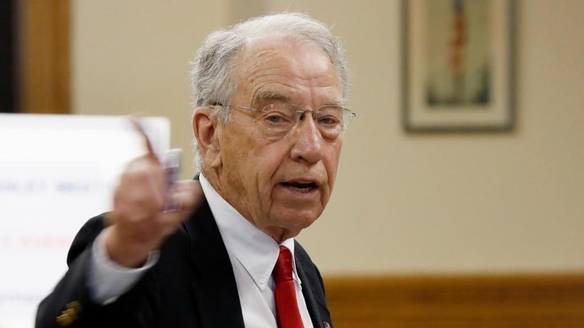 Sen. Chuck Grassley of Iowa defends those who want to avoid an estate tax, “as opposed to those that are just spending every darn penny they have, whether it’s on booze or women or movies.”