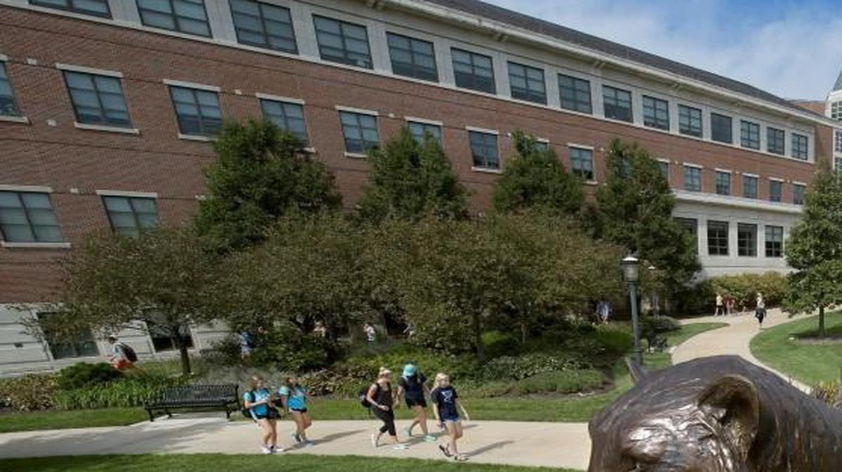 The Carnahan Quadrangle (right) is part of the University of Missouri-Columbia. The campus this week was the scene of a racial flare-up. Racial problems last fall resulted in the system president and MU chancellor resigning.