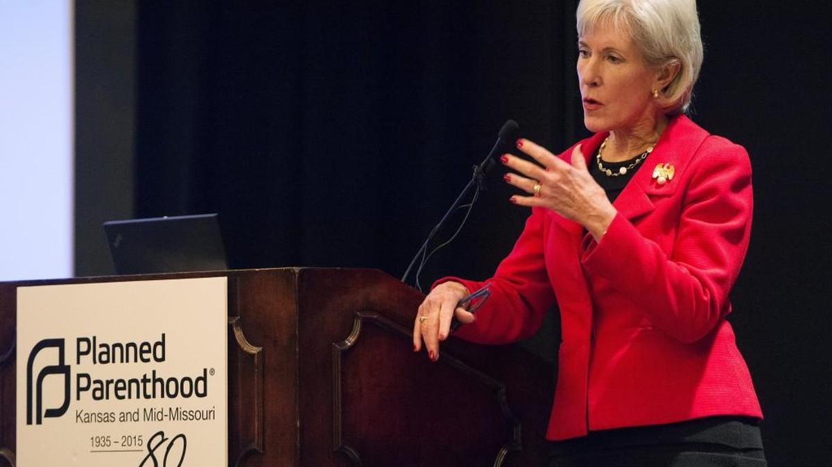 Former Kansas governor and Health and Human Services secretary Kathleen Sebelius made an economic argument for family planning Monday at the annual meeting of Planned Parenthood of Kansas and Mid-Missouri.