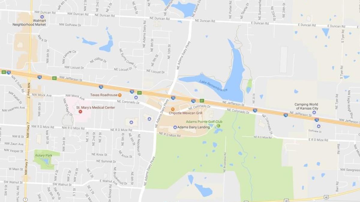 Several of the transportation districts that generated at least $14.7 million in sales taxes in 2015 dot the intersection of Interstate 70 and Adams Dairy Parkway in Blue Springs.