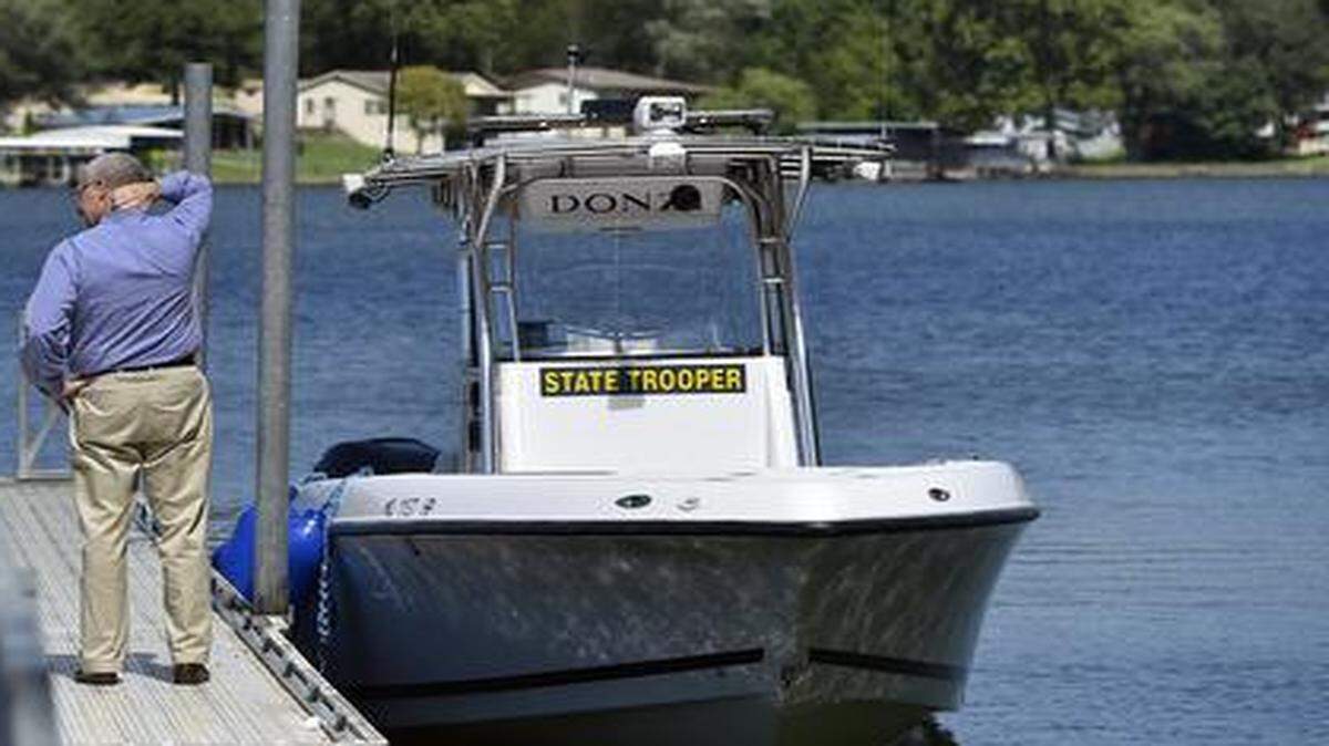 
The patrol boat on which Brandon Ellingson took his final ride is shown here docked at Gravois Mills.
