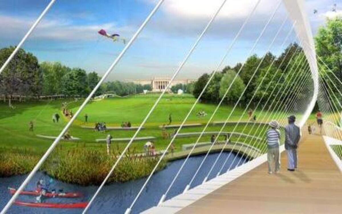 
A design concept could include pedestrian bridges and other links between the Nelson-Atkins Museum of Art and surround parks, neighborhoods and institutions.
