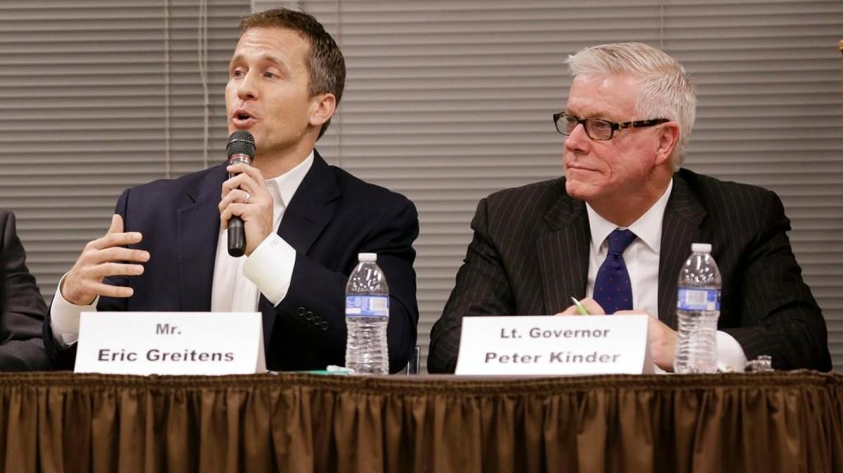 Eric Greitens (left) and Peter Kinder