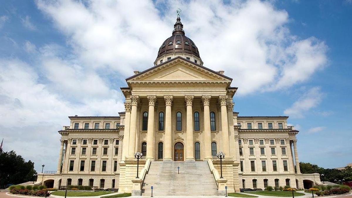 The Kansas Capitol.