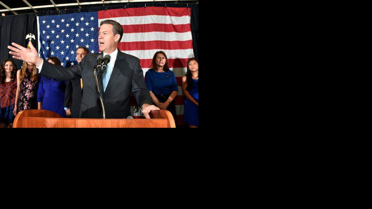 
Kansas Governor Sam Brownback made his victory speech Tuesday night in Topeka.
