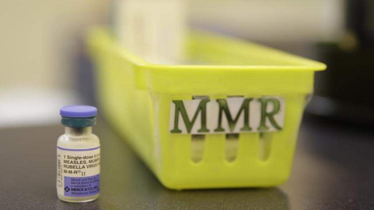
A measles vaccine is pictured at the Tamalpais Pediatrics clinic in Greenbrae, Calif. 
