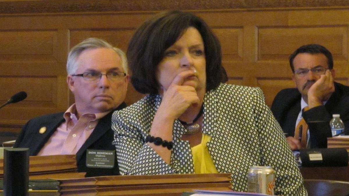 
Rep. Kathy Wolfe Moore of Kansas City, Kan., mulled over the tough options for raising taxes. 
