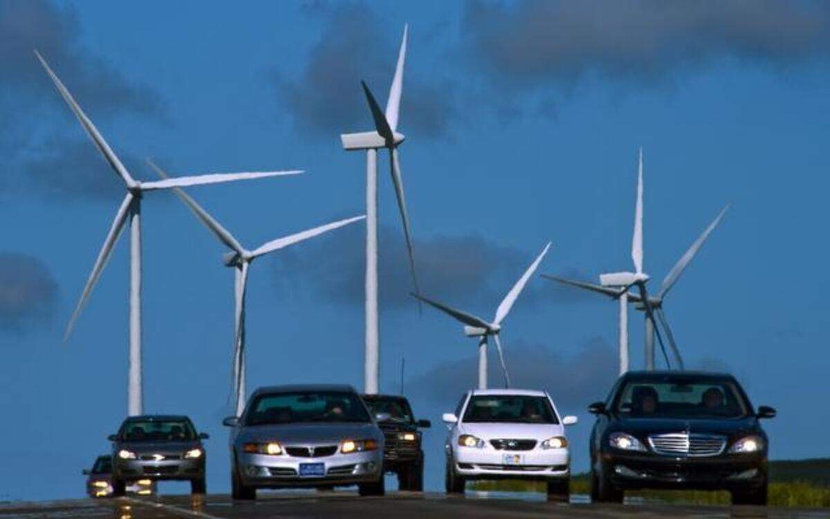 
A wind farm near Salina off Interstate 70 provides clean, renewable energy.
