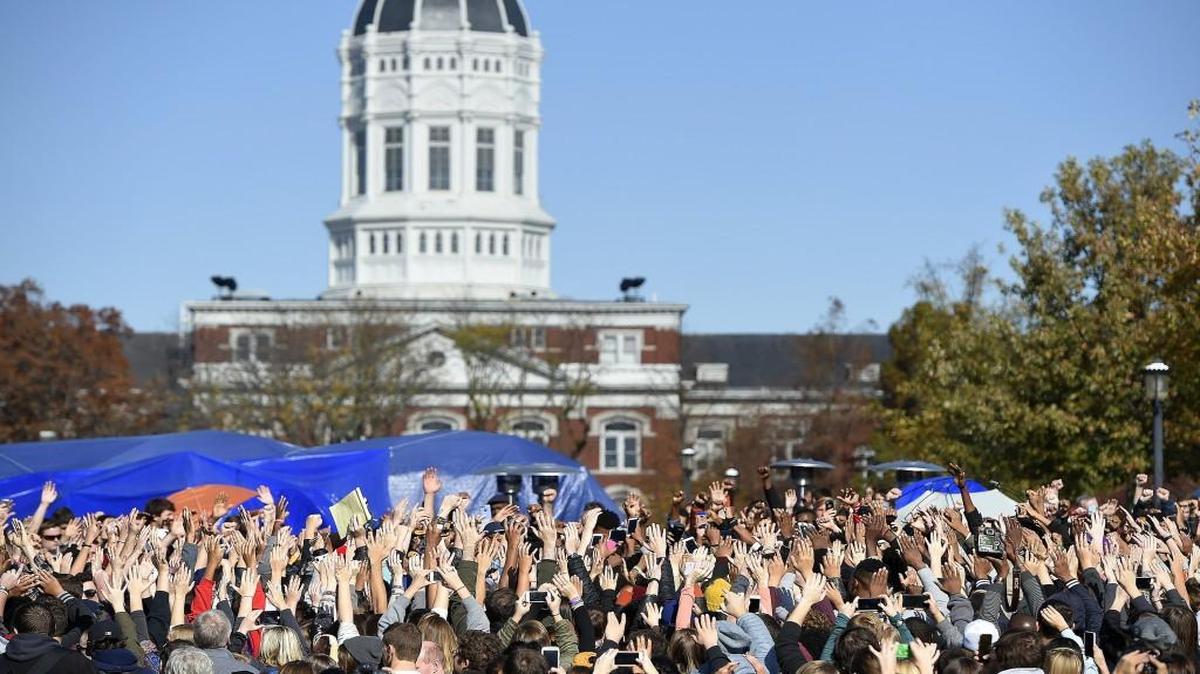 Student protesters celebrated the resignation of University of Missouri system president Tim Wolfe, but attempts to remove the media from a public space were off the mark.