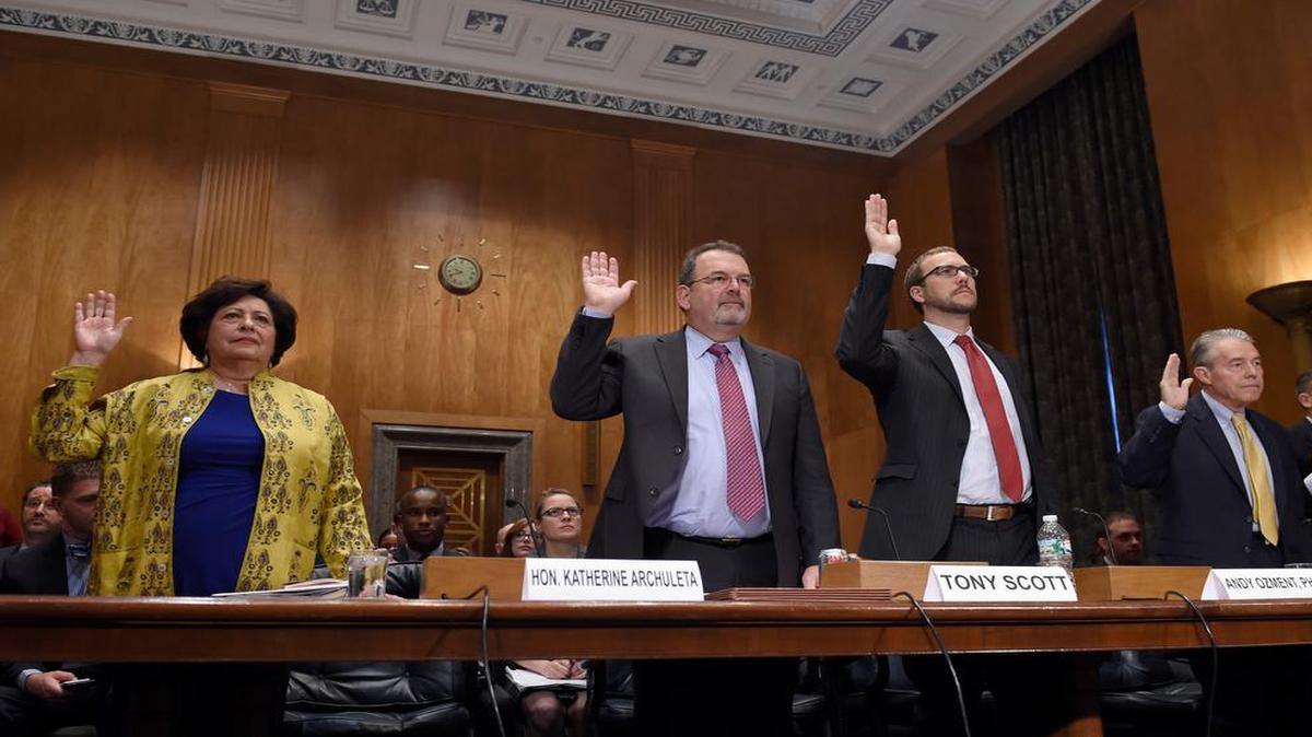 
Federal officials were grilled in Congress last month after several cyberthefts from U.S. agencies.

