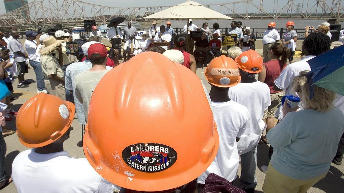
A labor rally in St. Louis in 2010.
