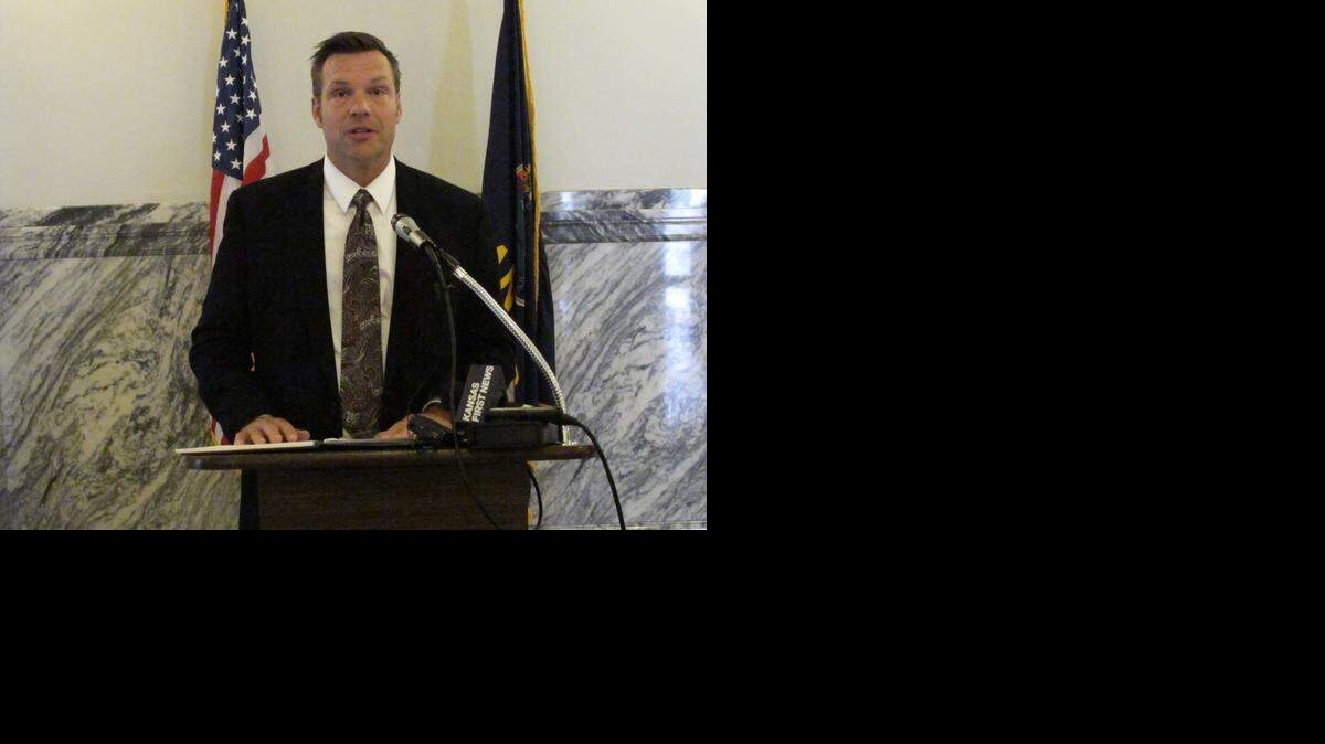 
Kansas Secretary of State Kris Kobach has been told he has no standing in a case seeking to get a Democrat on the ballot in the U.S. Senate race in Kansas.
