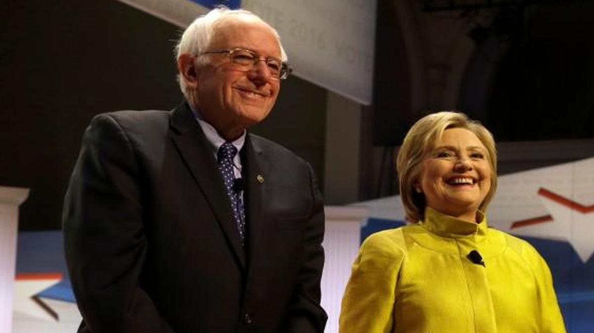 Bernie Sanders and Hillary Clinton took part in a Democratic presidential debate Thursday night in Milwaukee.