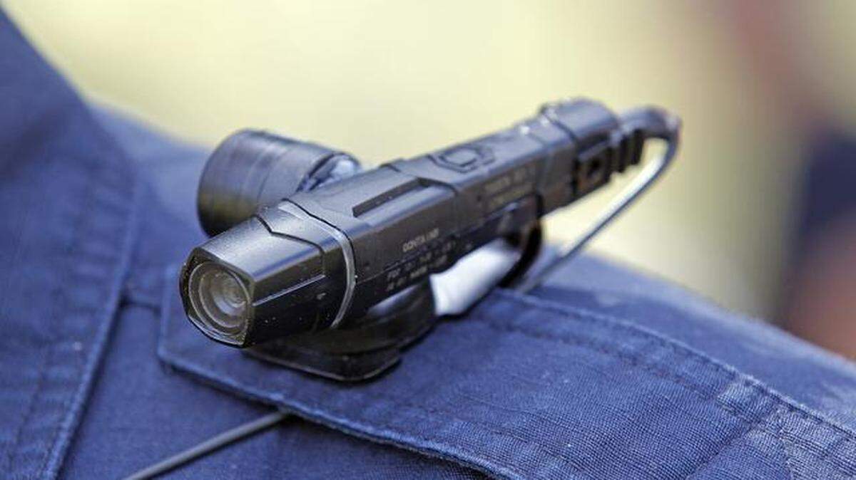 
Police officer Kevin Murray tested a body camera before starting his patrol last week in Garner, N.C.
