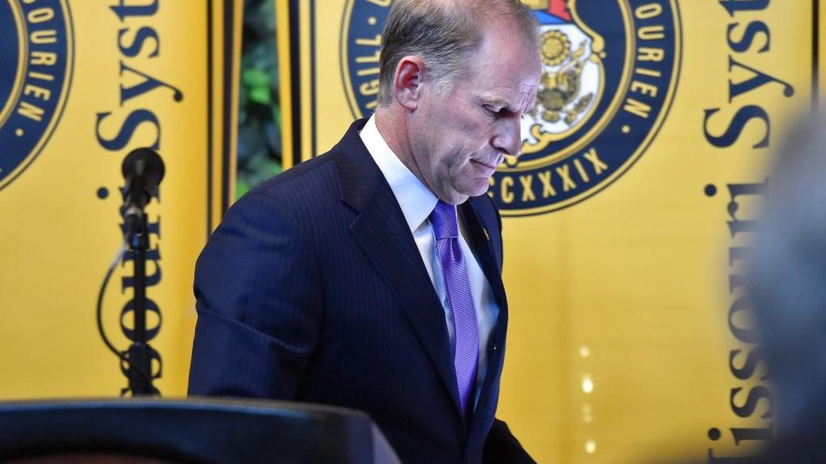 University of Missouri system President Tim Wolfe announced his resignation Monday morning after days of student protests.