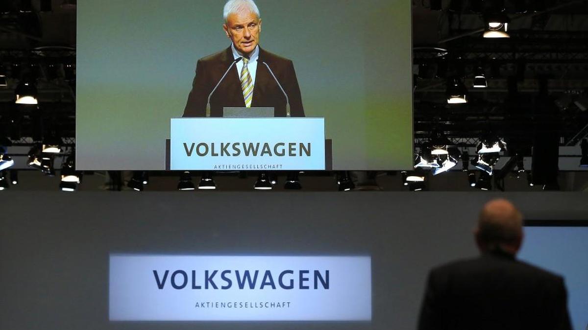 Matthias Mueller, chief executive officer of Volkswagen AG, spoke to VW shareholders in late June during an annual general meeting in Germany.