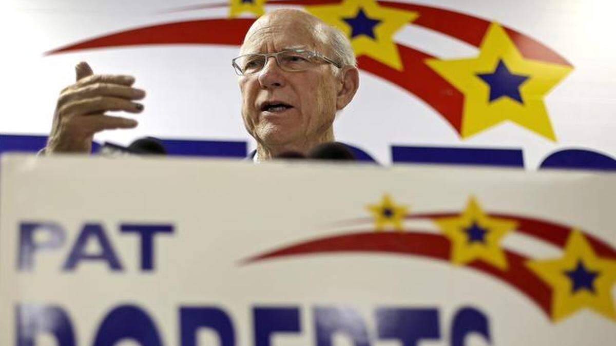 
Sen. Pat Roberts spoke to the media a day after voters re-elected him to a fourth term.
