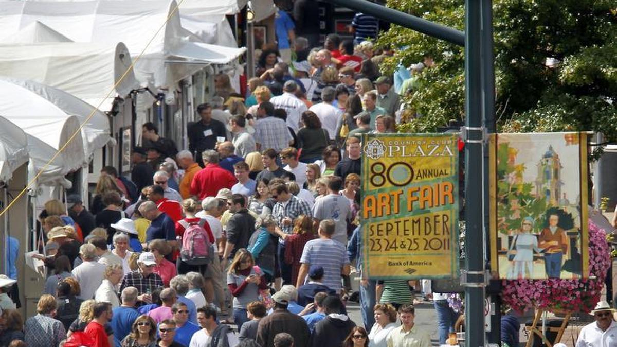 
Thousands of visitors packed the Country Club Plaza last weekend for the 80th annual Plaza Art Fair.
