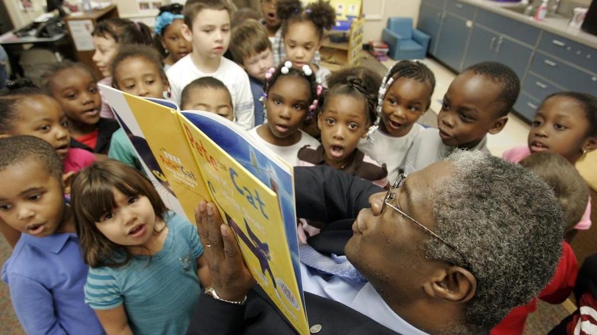 Kansas City Mayor Sly James has made it a priority during his time in office to read to elementary school students in dozens of classrooms.