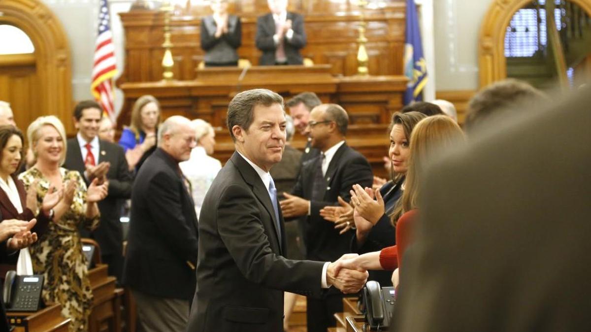 Gov. Sam Brownback never mentioned the cash-strapped Kansas budget in his 2016 State of the State speech.